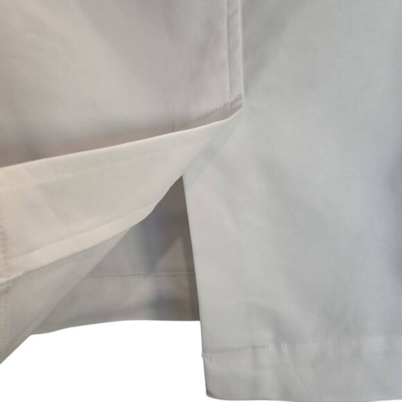 Lauren Ralph Lauren Women's White Pencil Skirt With Gold Buttons, Stretchy, Summ - Picture 5 of 7